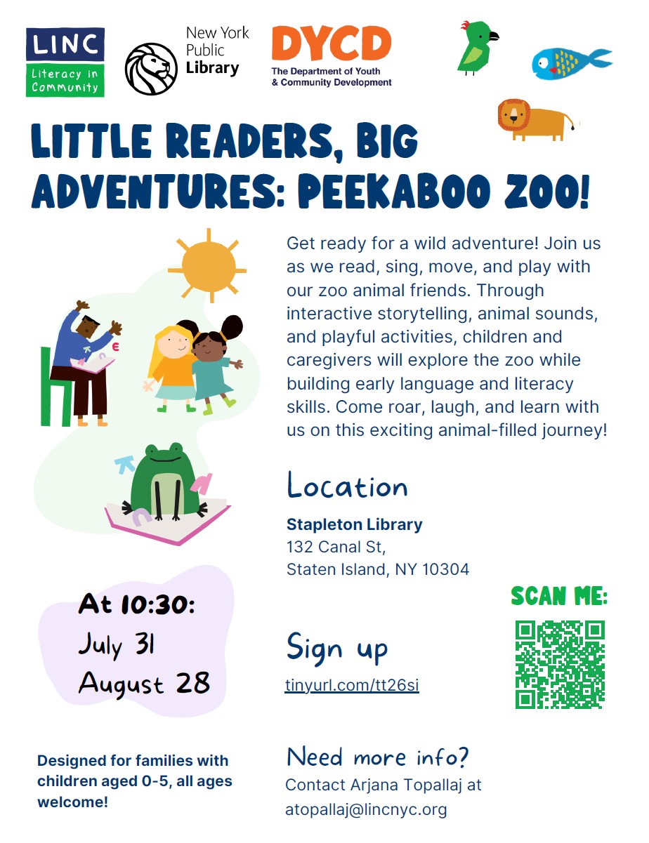 Little Readers, Big Adventures: Peekaboo Zoo!